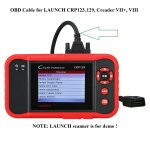 OBD2 16Pin Cable Diagnostic Cable for LAUNCH CRP123 CRP129